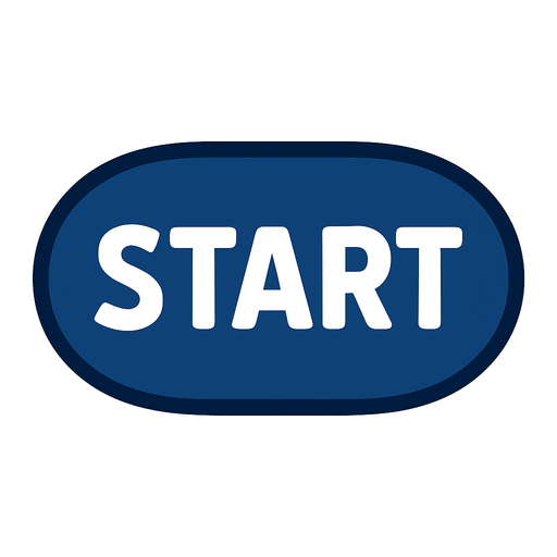 Koyu mavi elips start butonu. In-Game asset. 2d. High contrast. No shadows.
In-Game asset.  2d.  High contrast.  No shadows