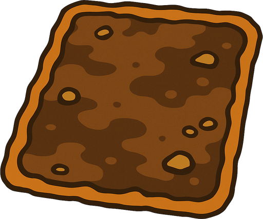 Toprak.
In-Game asset.  2d.  High contrast.  No shadows