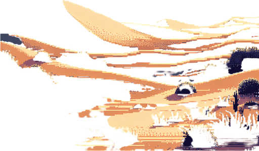 pixel art night-time desert.
Single Game Texture. In-Game asset. 2d. Blank background. High contrast. No shadows.