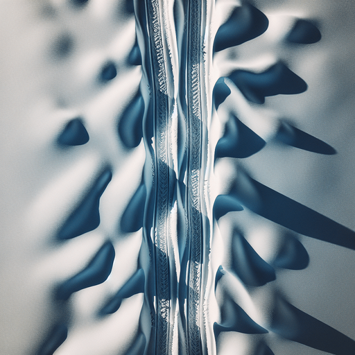 snowy wheel track top view