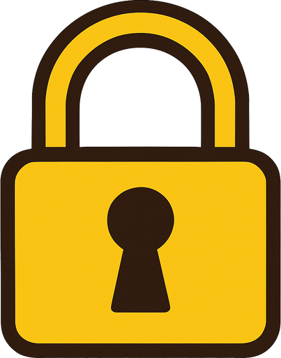 Lock.
In-Game asset.  2d.  High contrast.  No shadows