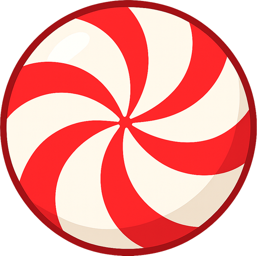 candy ball white. No background. Transparent background. Blank background. No shadows. 2d. In-Game asset. flat