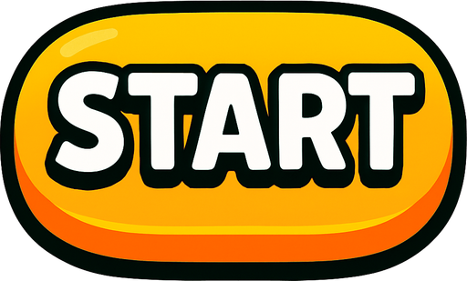 START BUTTON BİG.
In-Game asset.  2d.  High contrast.  No shadows
