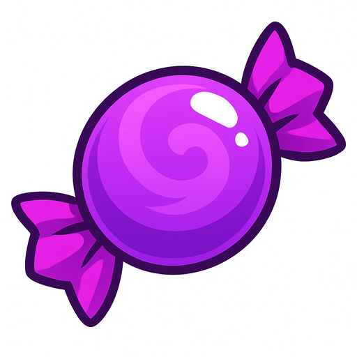 candy_purple.
In-Game asset.  2d.  High contrast.  No shadows
