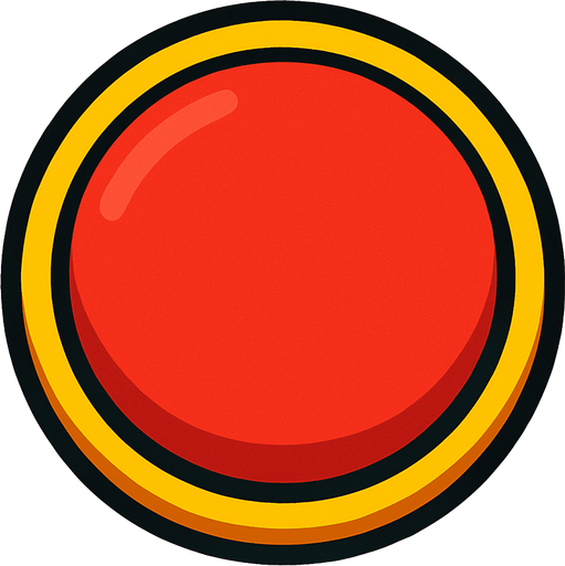 pressable round button.
In-Game asset.  2d.  High contrast.  No shadows