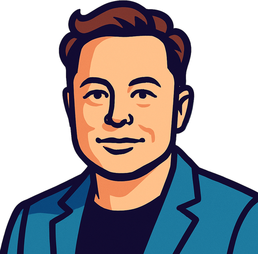 Elon Musk.
In-Game asset.  2d.  High contrast.  No shadows
