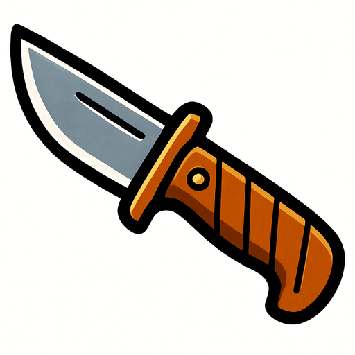 Bıçak.
In-Game asset.  2d.  High contrast.  No shadows