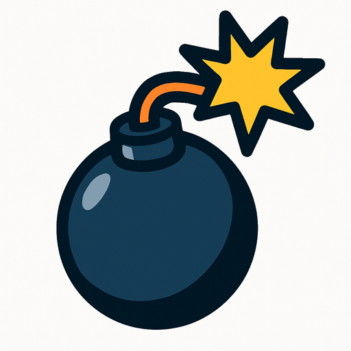 bomb.
In-Game asset.  2d.  High contrast.  No shadows