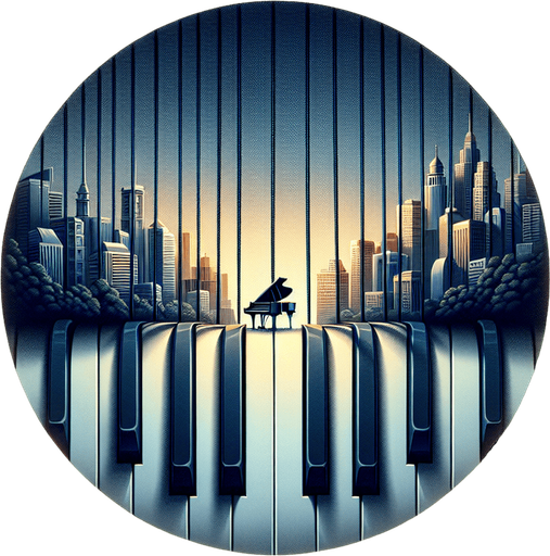 Piano sting.
Single Game Texture. In-Game asset. 2d. Blank background. High contrast. No shadows.