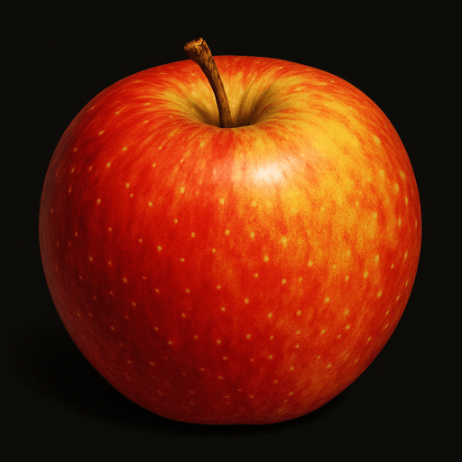 ultra realistic apple.
In-Game asset.  2d.  High contrast.  No shadows