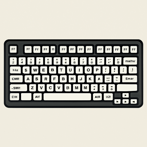 PC Klavye.
In-Game asset.  2d.  High contrast.  No shadows