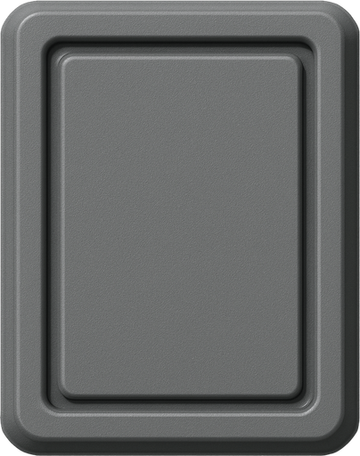realistic, plastic, gray, rectangular.
In-Game asset.  2d.  High contrast.  No shadows