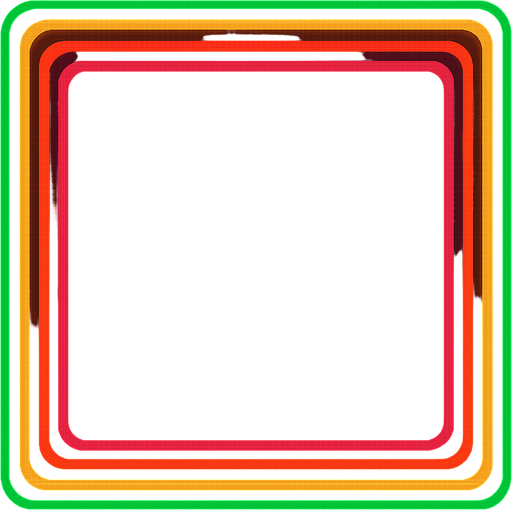 Borra todo lo del sentro y crea un marco multicolor retro