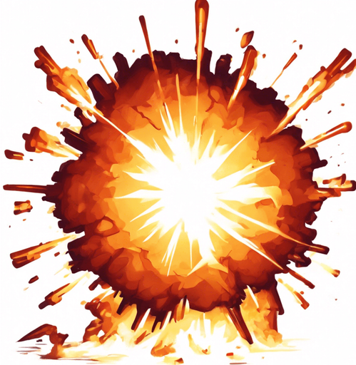 Remove the bottom part that is not coming from the center explosion