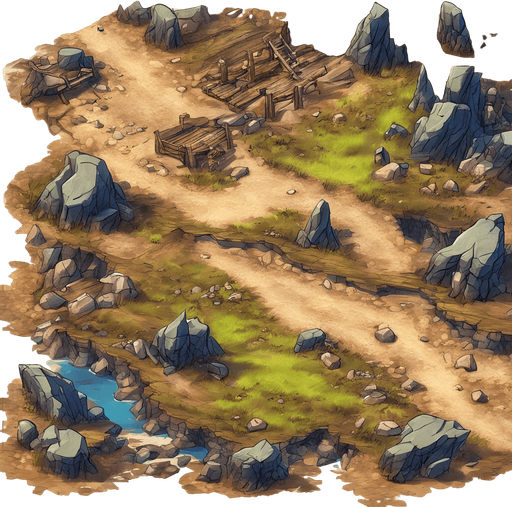 Added more scenery, such as stone cliffs and wood, etc.