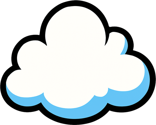 Nube.
In-Game asset.  2d.  High contrast.  No shadows