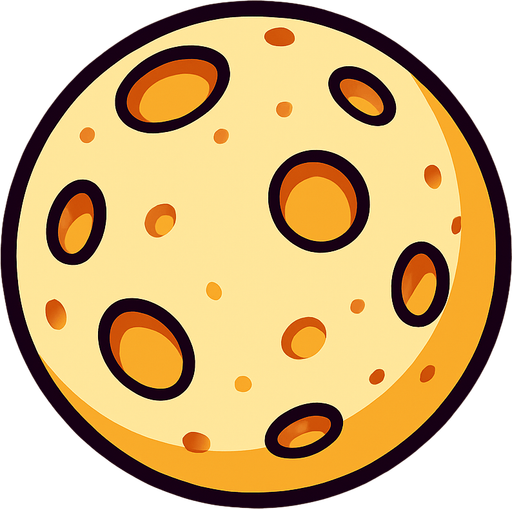 moon.
In-Game asset.  2d.  High contrast.  No shadows