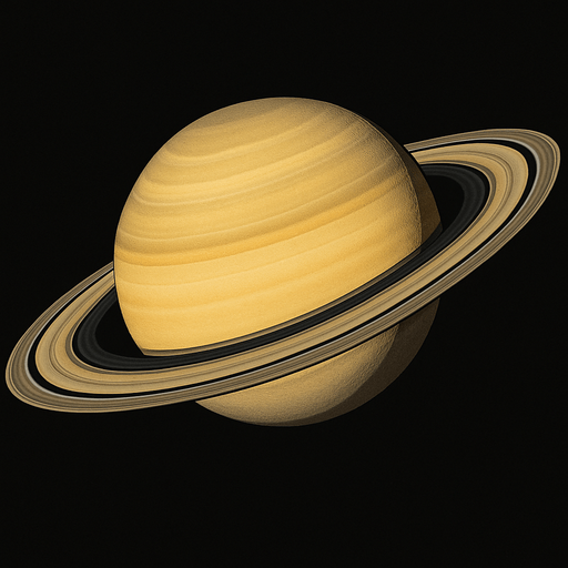 realistic saturn.
In-Game asset.  2d.  High contrast.  No shadows