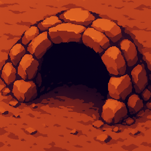 mağaranın hafif üstünden görünüşü olsun