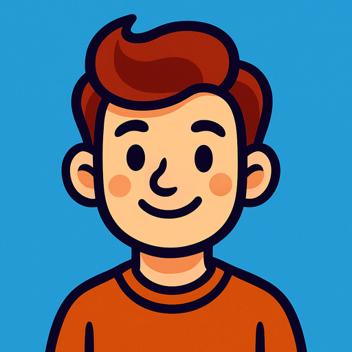 cute man.
In-Game asset.  2d.  High contrast.  No shadows