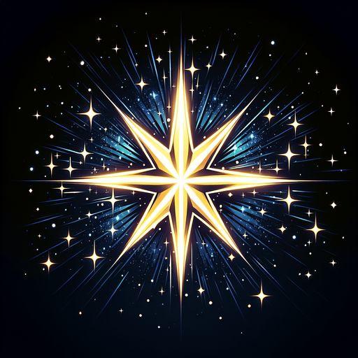 Star illustration shinny.
Single Game Texture.  Blank background.  High contrast.  No shadows