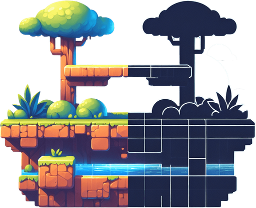 Plataform.
Single Game Texture. In-Game asset. 2d. Blank background. High contrast. No shadows.