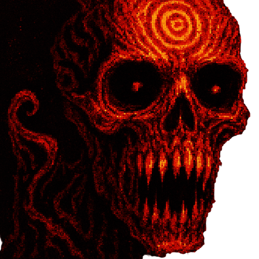 horror uncanny scary pixelated