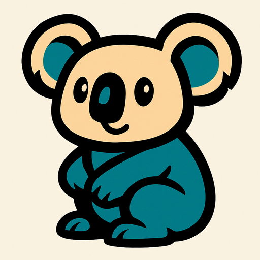 Koala.
In-Game asset.  2d.  High contrast.  No shadows
