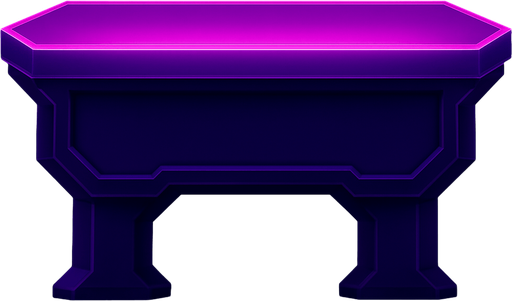 Neon cyberpunk futuristic glowing side-view 2d platformer style platform flat top