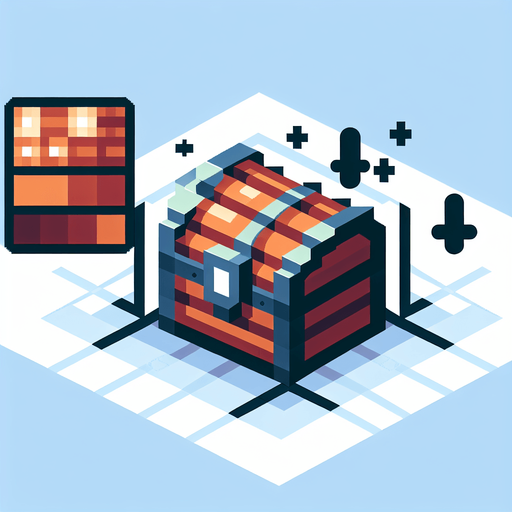 Un cofre del tesoro pixelado.
Single Game Texture.  In-Game asset.  2d.  Blank background.  High contrast.  No shadows