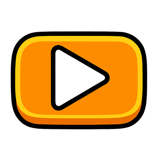 Button play.
In-Game asset.  High contrast.  No shadows