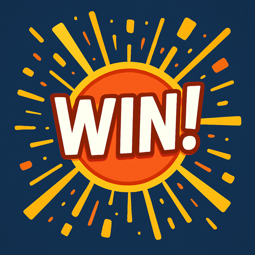 A win effect that will be over a round button and that will triger for some seconds after a win happens, scaling in x and y as an effect..
In-Game asset.  2d.  High contrast.  No shadows