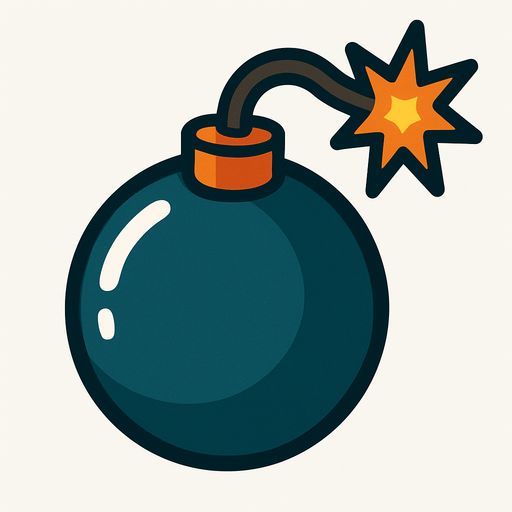 bomb.
In-Game asset.  2d.  High contrast.  No shadows