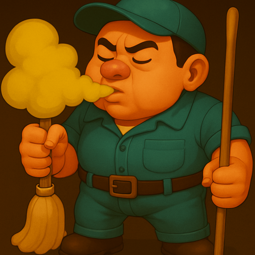 Make a version where he inhales