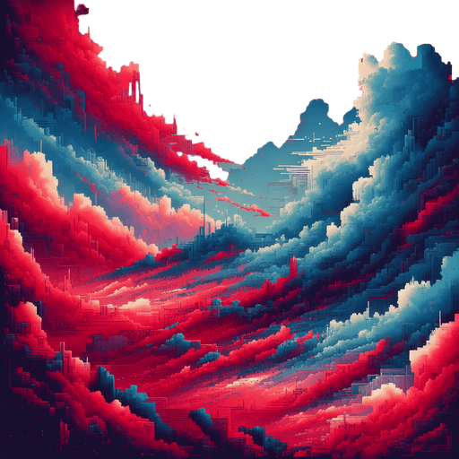 background red and blu.
Single Game Texture.  In-Game asset.  2d.  Blank background.  High contrast.  No shadows