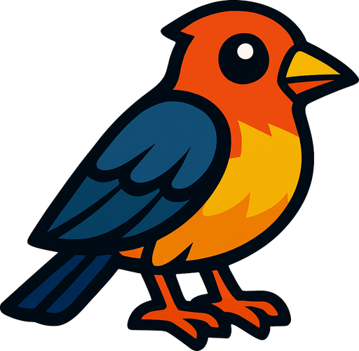 haz un pájaro.
In-Game asset.  2d.  High contrast.  No shadows