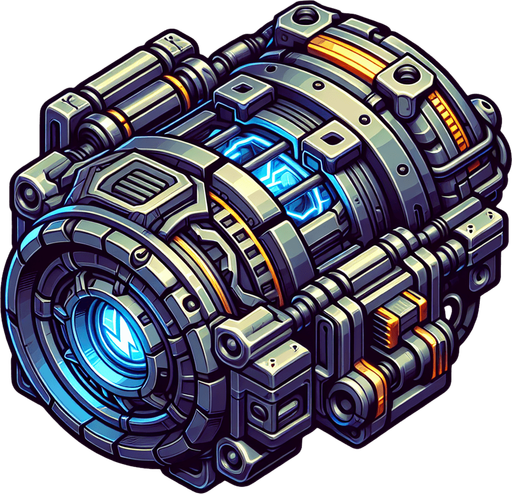 Charger with no background..
Single Game Texture. In-Game asset. 2d. Blank background. High contrast. No shadows.