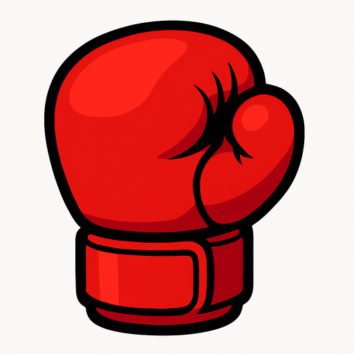 tek yumruk boks eldiveni.
In-Game asset.  2d.  High contrast.  No shadows