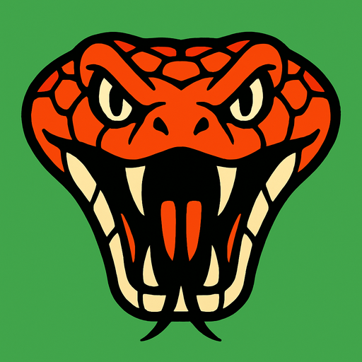 snake head.
In-Game asset.  2d.  High contrast.  No shadows