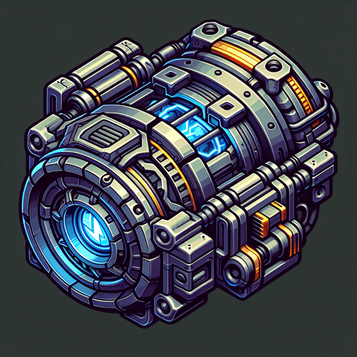 Charger with no background..
Single Game Texture. In-Game asset. 2d. Blank background. High contrast. No shadows.