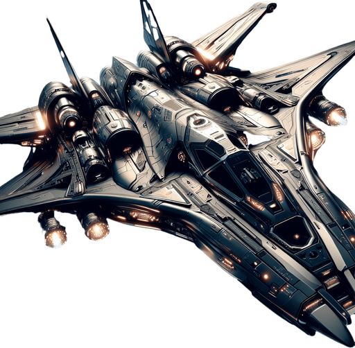 futuristic space fighter..
full front view