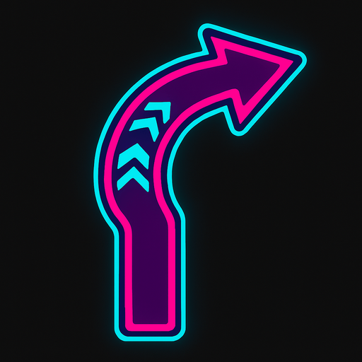 Cyberpunk style swipe note for music rhythm game.
In-Game asset.  2d.  High contrast.  No shadows