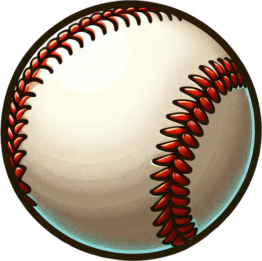 a baseball.
Single Game Texture.  In-Game asset.  2d.  Blank background.  High contrast.  No shadows