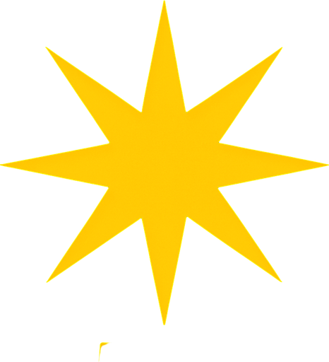 звездочка которая символизирует ритический удар над головой в игре.
In-Game asset.  2d.  High contrast.  No shadows