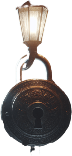 eerie christmas inspired christmas doll lock with a resident evil style.
Single Game Texture. In-Game asset. 2d. Blank background. High contrast. No shadows.