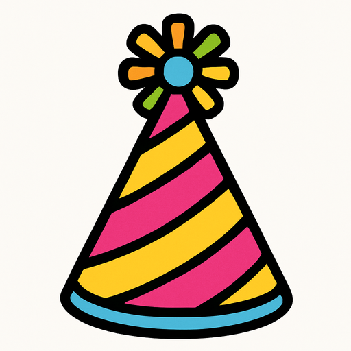 Party hat.
In-Game asset.  2d.  High contrast.  No shadows