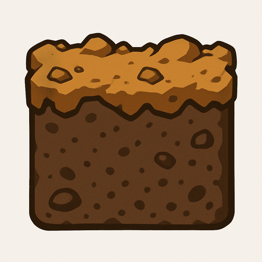 soil.
In-Game asset.  2d.  High contrast.  No shadows
