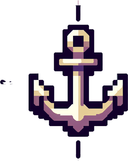 anchor.
Single Game Texture. In-Game asset. 2d. Blank background. High contrast. No shadows.