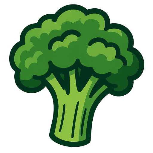 Broccoli.
In-Game asset.  2d.  High contrast.  No shadows