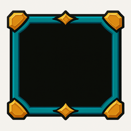 Рамка для всплывающей меню подсказки.
In-Game asset.  2d.  High contrast.  No shadows